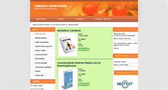 Desktop Screenshot of librariahomeopata.ro